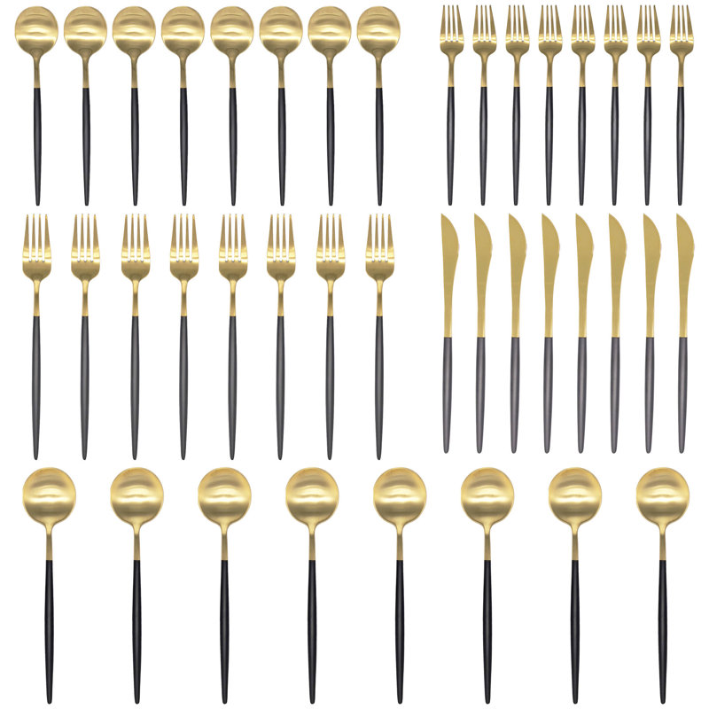 40 Piece Set Of Forged Tableware, Heavy, Service For 8