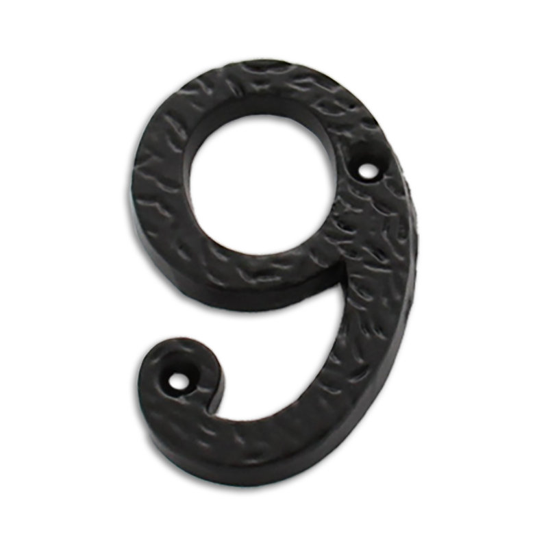 Numéro de maison 3 po, 4, Noir