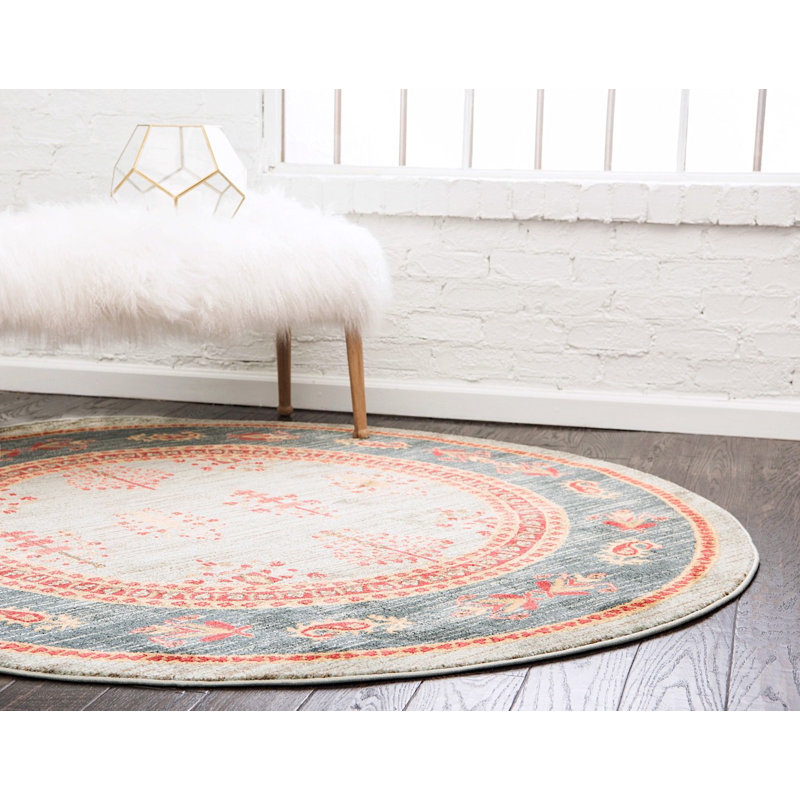 Tapis multicolore Jaeden Southwestern, Rond 8 pi
