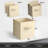 Sorbus 13 Inch Storage Bins - Sturdy Collapsible Fabric Storage Cubes with Handle - 8 Foldable Baskets for Organizing Clothes, Toys, Books - Storage Baskets for Shelves, Closets, Beige-115115370