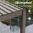 Metal Frame Outdoor Pergola with Adjustable Louvered Roof, All-Weather Patio Pergola for Deck Backyard Garden-104989221