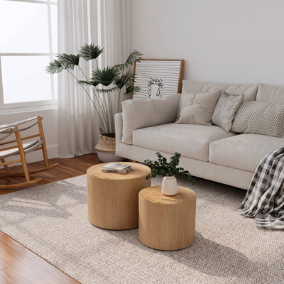 Ensemble de 2 tables basses gigognes
