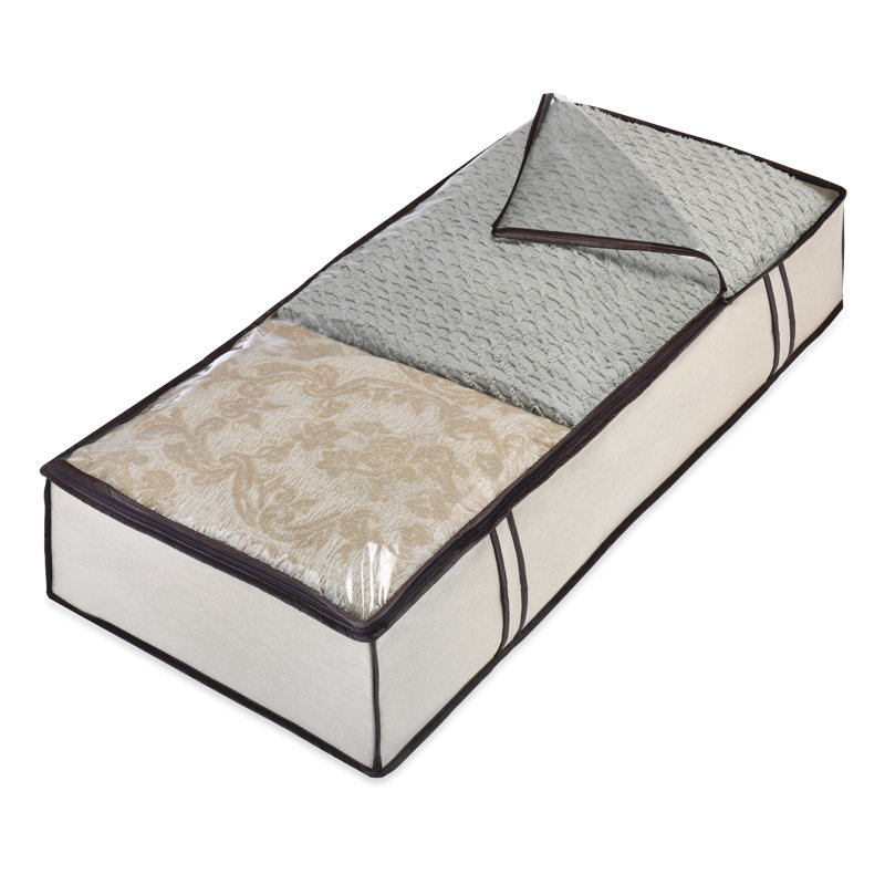 Rebrilliant Fabric Decorative Bin, Cream