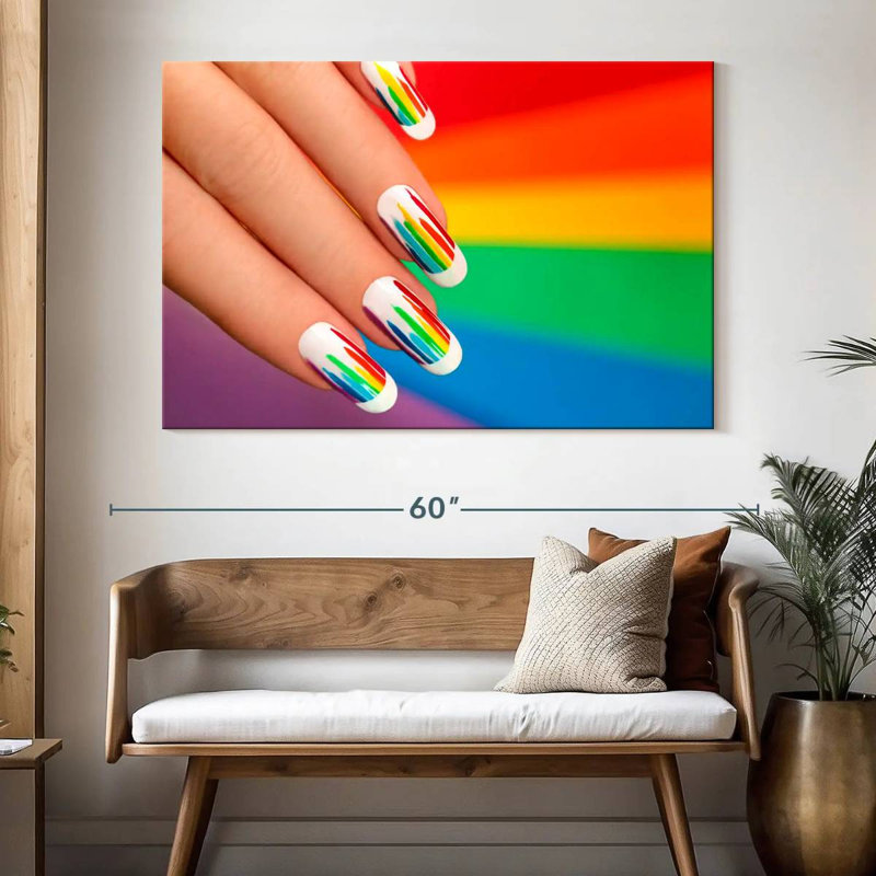 Shuttleworth Rainbow Nails, 34" H x 51" W