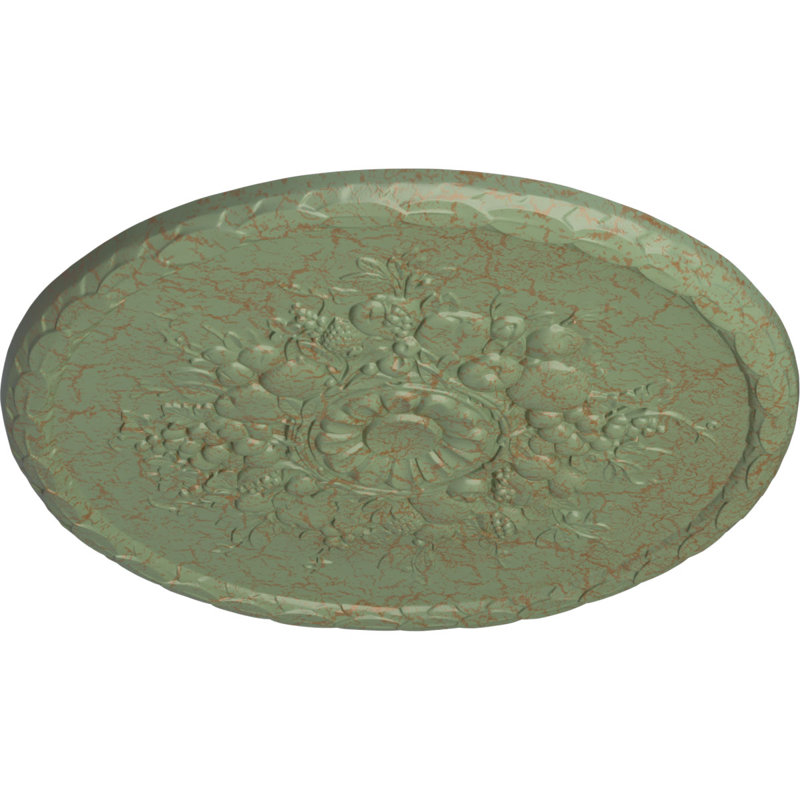 Médaillon de plafond anthracite 22 1/2 po x P 1 1/4 po (convient aux auvents jusqu'à 2 1/8 po)