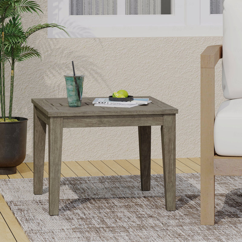 Table d'appoint en bois, acacia d'extérieur