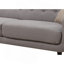 Ensemble de canapé, mélange de polyester, pieds en bois massif, rembourrage en mousse haute densité avec coussins décoratifs et conception matelassée