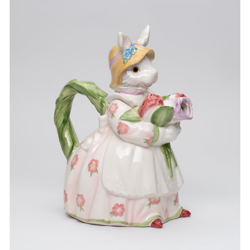 Ceramic Bunny Teapot 32 oz