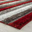 Tapis rouge à motif géométrique Lantanas-1604537573