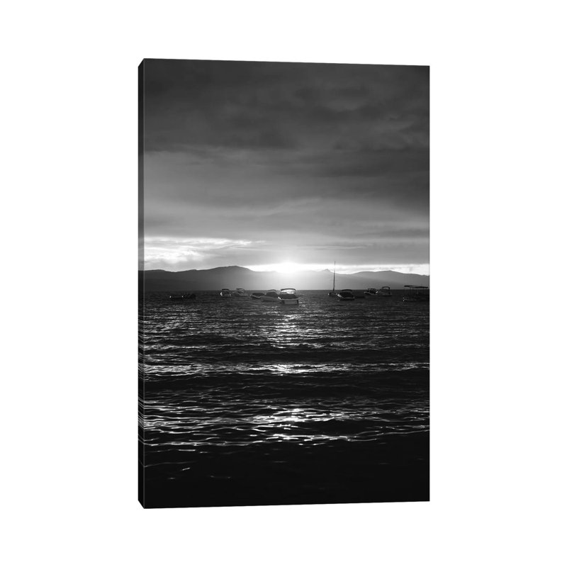 «Lake Tahoe Sunset III» par Bethany Young - Giclée sur toile tendue avec châssis, H 18 po x l 12 po x 1,5 po