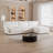 110" Smart Modular Sectional – Tech-Ready LoungeL-Shaped 4-Seater with Triple Charging & Petal Armrests-678204621