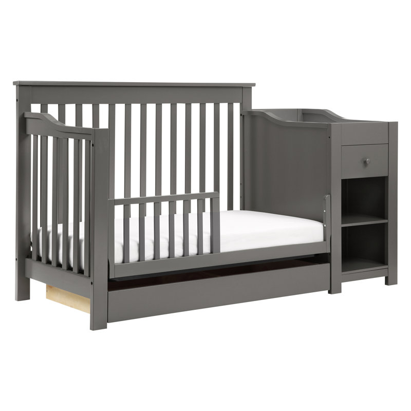 DaVinci Piedmont Slate 4-in-1 Convertible Crib with Changer
