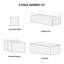 Housse de lit de jour Blush 6 pièces - Bord réversible festonné, matelas simple, courtepointe captivante, taille, tendance-127223959