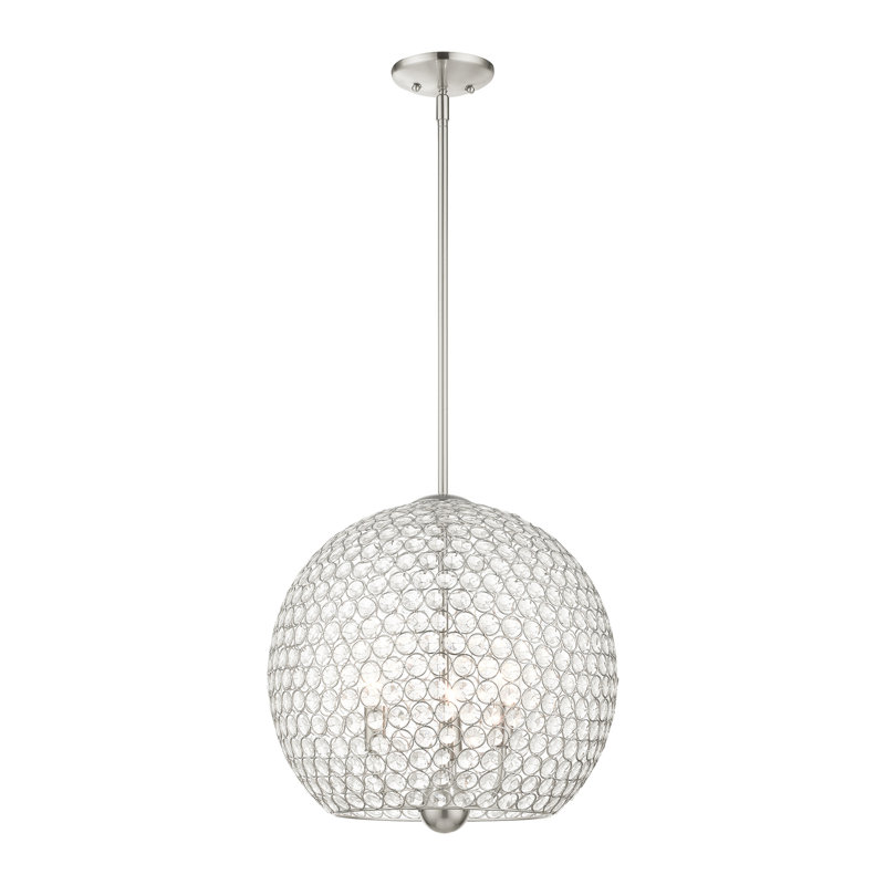 Ludie 3 - Light Single Pendant, Brushed Nickel