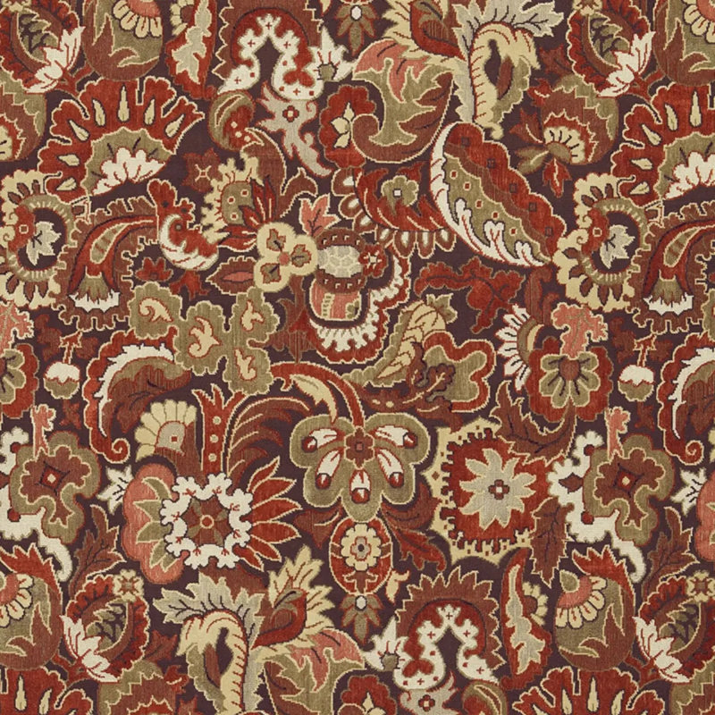 Velours Cotton Blend Fabric, Aubergine