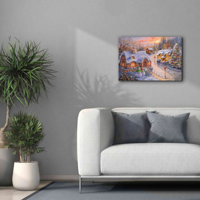 Flavie " Winter Cottage Glow " Print