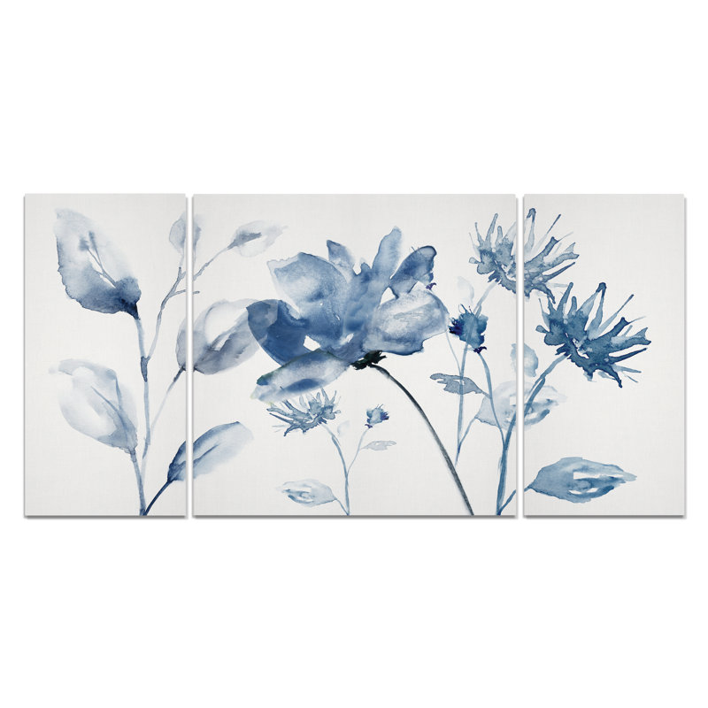 Translucide blues II-multi-pièces sur toile, H 40 po x l 60 po x P 1,5 po