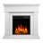 43.3''W Electric Fireplace & Mantel Package 1500W Wooden Surround Firebox Freestanding for TVs up to 55"-92269005