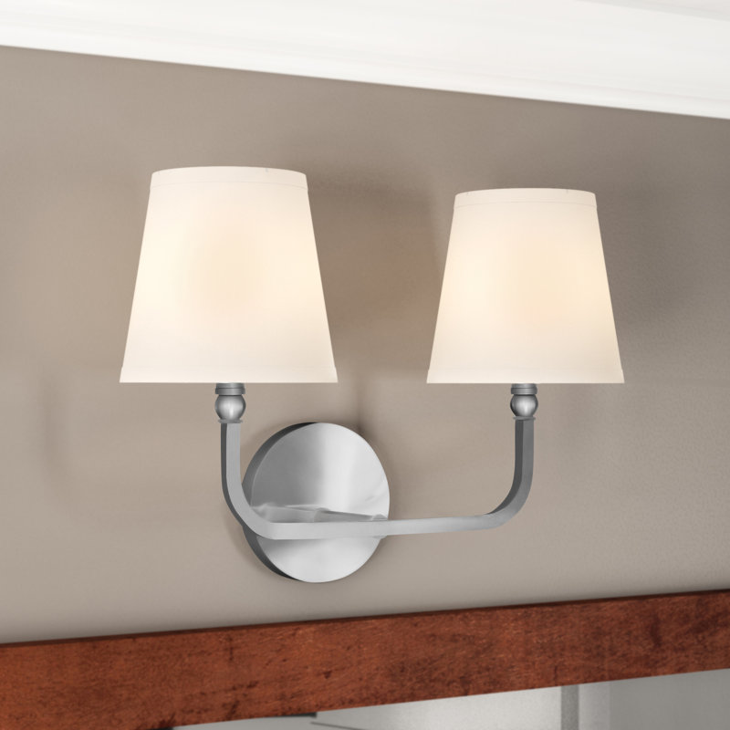 Éclairage pour meuble-lavabo à intensité variable Climsland, Nickel brossé, 2
