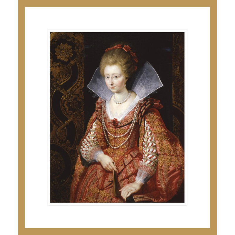 Portrait de Charlotte-Marguerite de Montmorency, princesse de Condé par Peter Paul Rubens, impression giclée encadrée