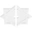 Médaillon de plafond contemporain en PVC Axel-36075598