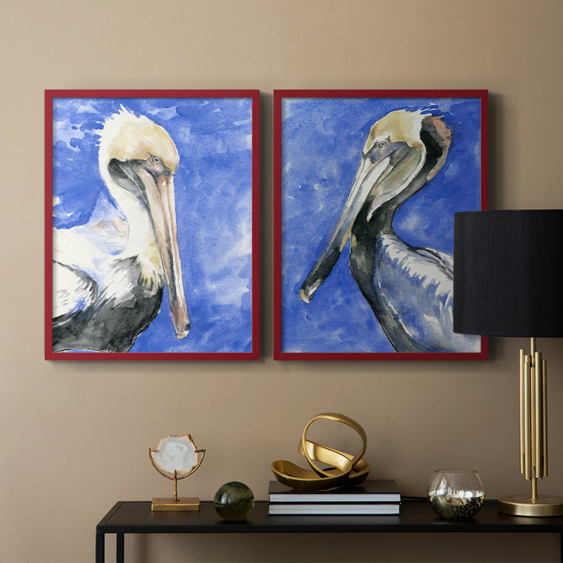 «Pelican Pool I», reproduction encadrée de qualité supérieure - prête à être accrochée - aucun clou requis - aucun clou requis