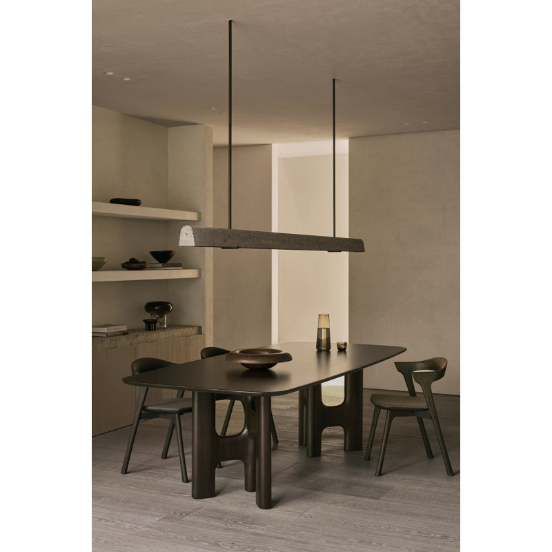 Flow Dining Table, 30" H x 98.5" W x 43.5" D