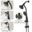 Drill-Free Dual Shower Head Spa System