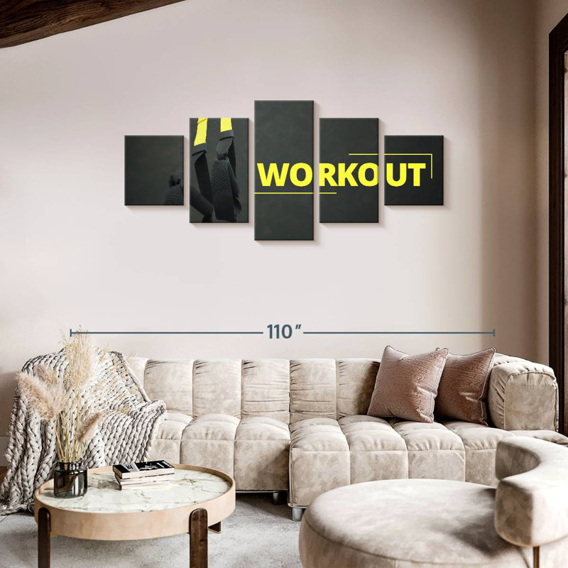 Strength Workout, 36" H x 80" W
