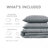 Twin / Twin XL 2-Piece Comforter Set, Soft Washed Pleated Bedding