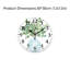 Horloge murale décorative aquarelle Eucalyptus bleu clair 12 "x 12"