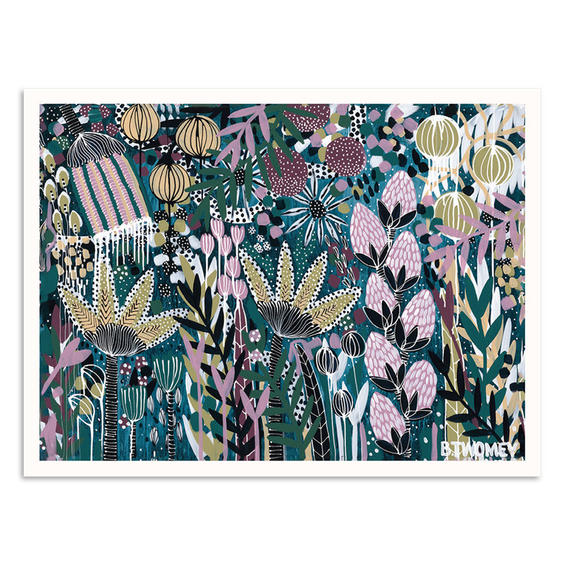 Sapphire Sensation by B.Twomey - Print, Unframed Paper, 80cm H x 108cm W x 5cm D