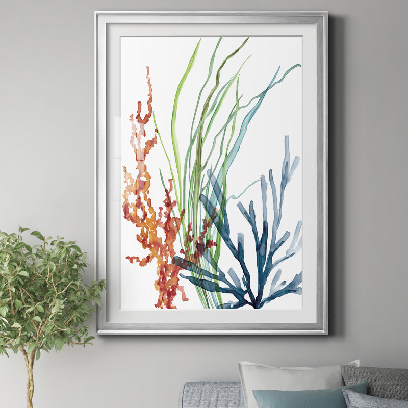 " Ocean Garden I ", Silver, 18.5" H x 24.5" W x 1.5" D