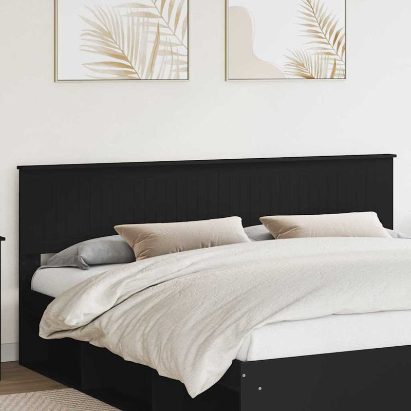Headboard, King, Black Oak