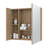 Kenya Wall Mounted Medicine Cabinet with Mirror and Interior Storage Shelves-400026195