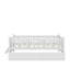 Lit plateforme simple en bois avec tiroirs et garde-corps-114402326