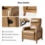 Fauteuil inclinable électrique en cuir véritable 29 "Elias avec ports USB et Type-C-108646806