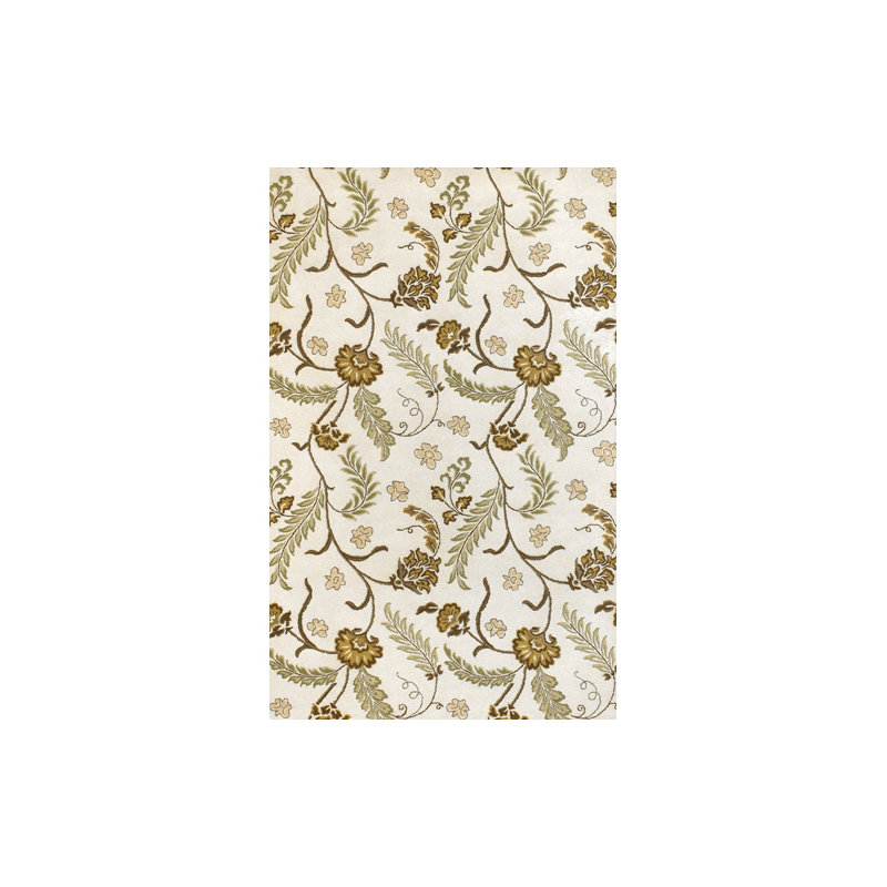 Wool Floral Indoor Rug, 2' x 3'