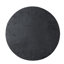 Table d'appoint ronde noire 22 po x 22 po x 25,5 po avec base en piédestal - Magnésium fabriqué pour une utilisation polyvalente, comme une table de chevet, un vestibule, un support à plante ou un ajout de salon dans une table polyvalente, élément