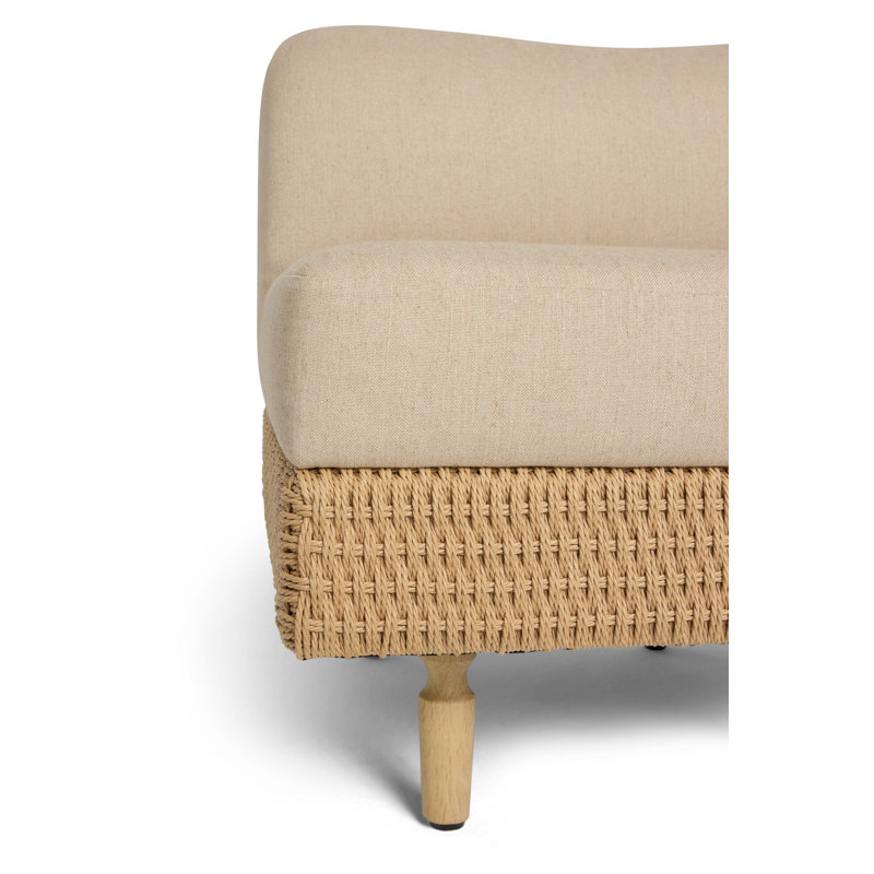 Iris Woven Linen Bench