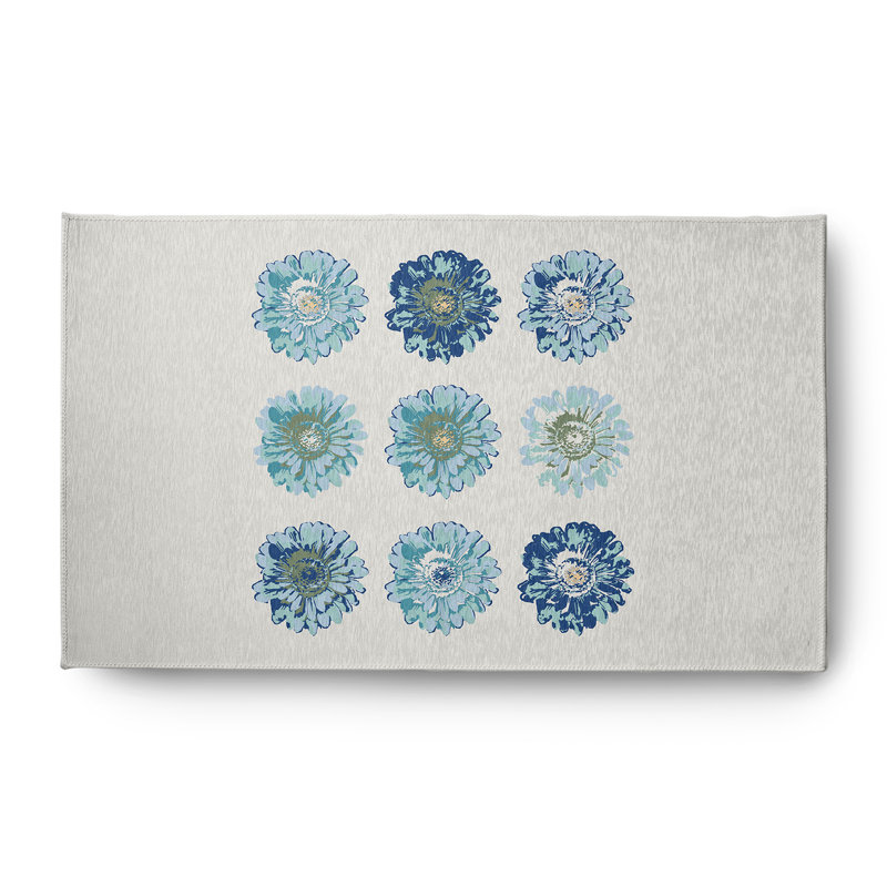 Chenille Floral Indoor Rug, Rectangle 3' x 5'