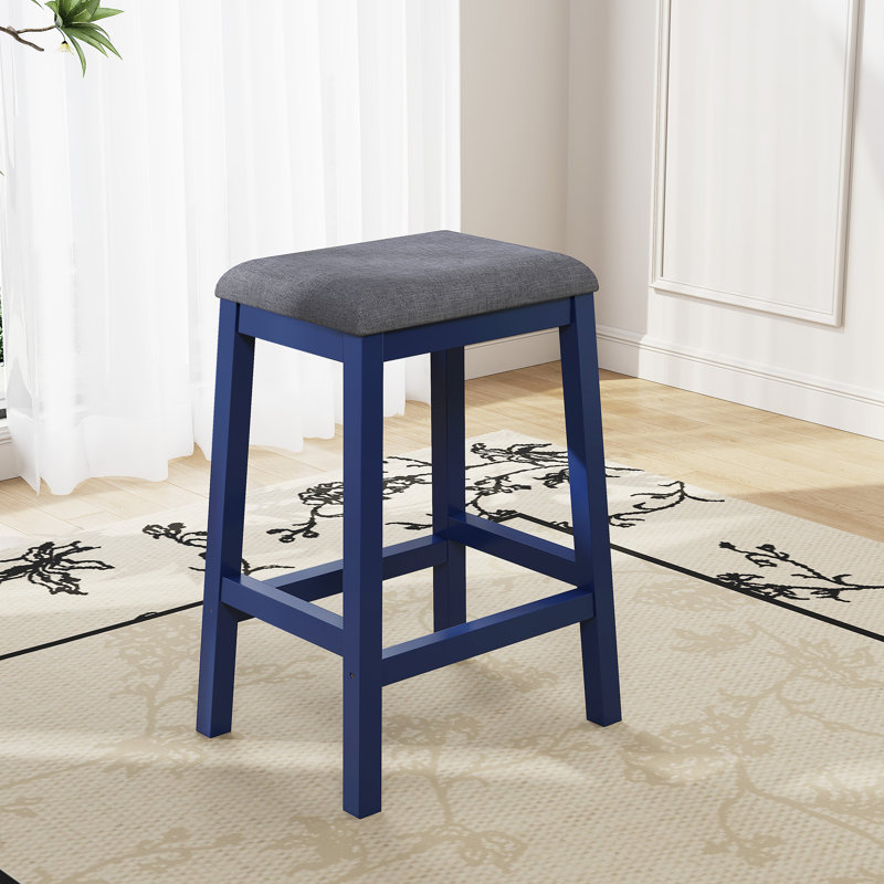 Solid Wood Dining Chair Side Chair, Blue