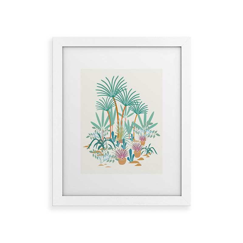 «Mirimo Exotic Greenhouse», reproduction d'art encadrée, Blanc, H 20 po x l 16 po