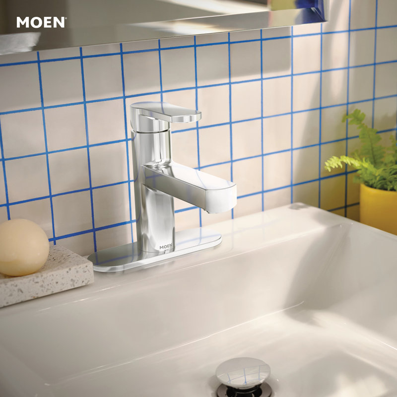Robinet de salle de bain monotrou avec drain Laris