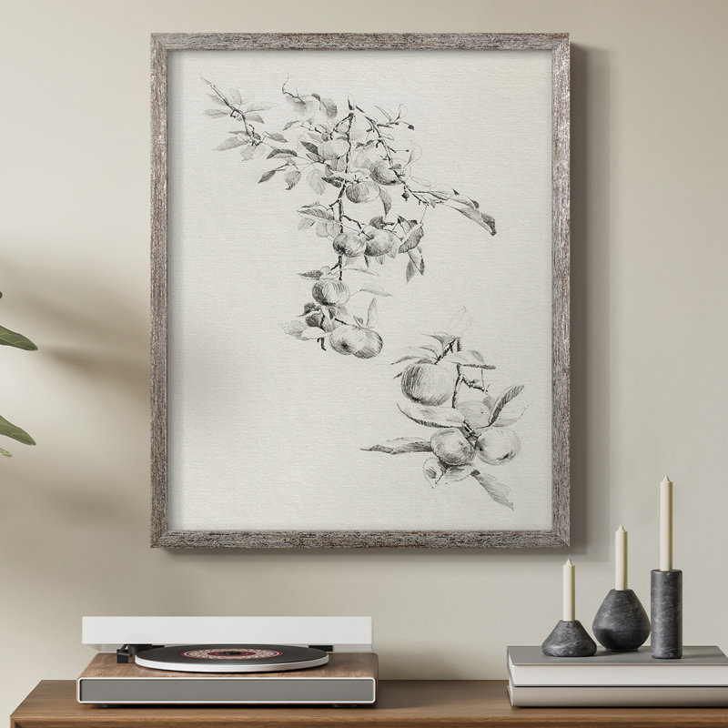 Reproduction encadrée rétro XCI - bois massif, H 11 po x l 9 po