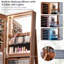 Armoire à bijoux pivotante à 360 ° 3 modes DEL verrouillables-149341917