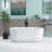 59" X 28.3" Freestanding Tub Acrylic Soaking Bathtub
