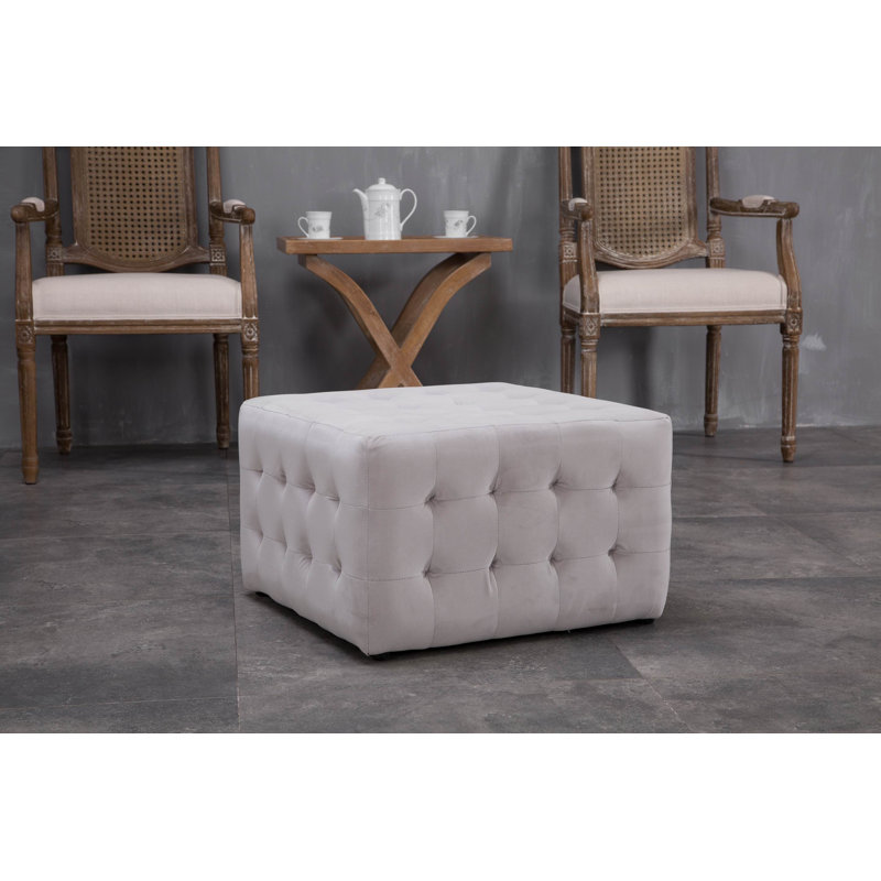 Bridgeview Velvet Ottoman