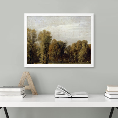 «Gray Storm Cloud Countryside Tree» sur papier