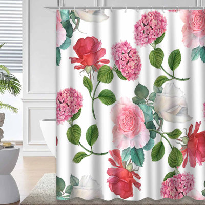 Rideau de douche Floral Roses